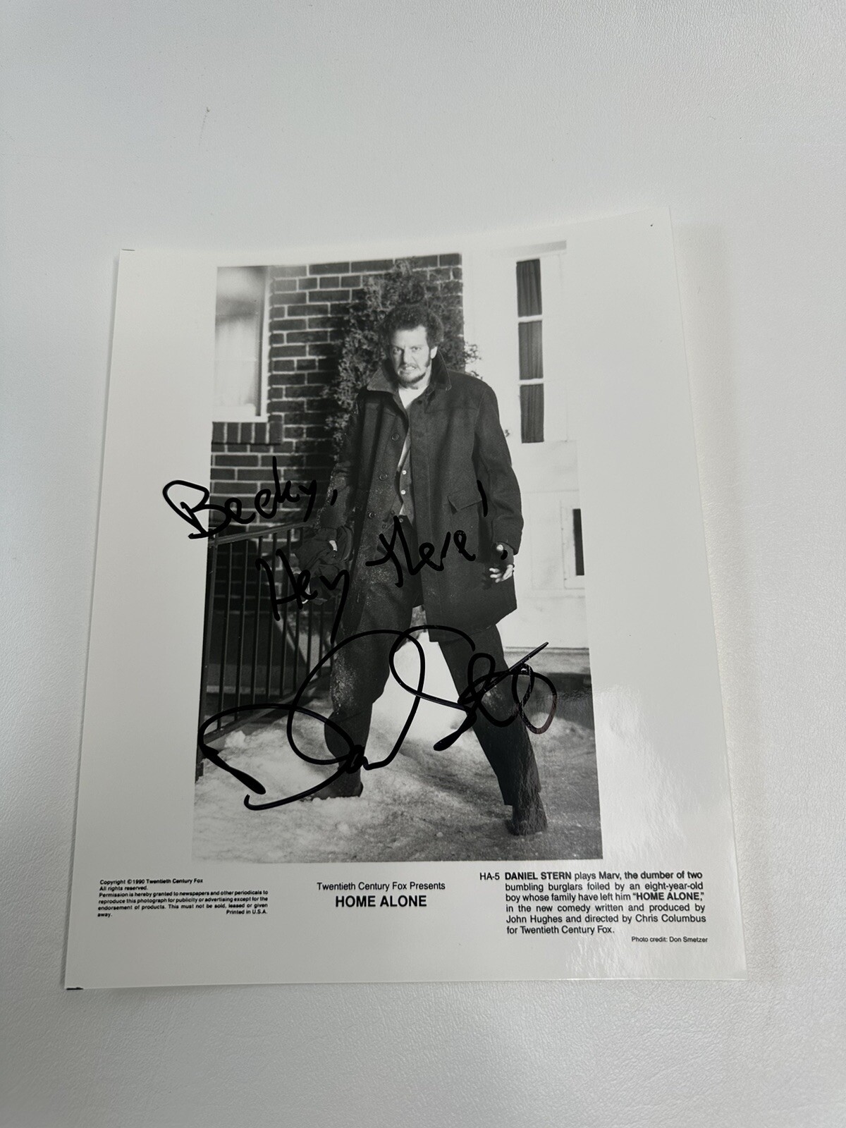 DANIEL STERN SIGNED AUTOGRAPH HOME ALONE PERSONALIZED AUTOGRAPH PHOTO