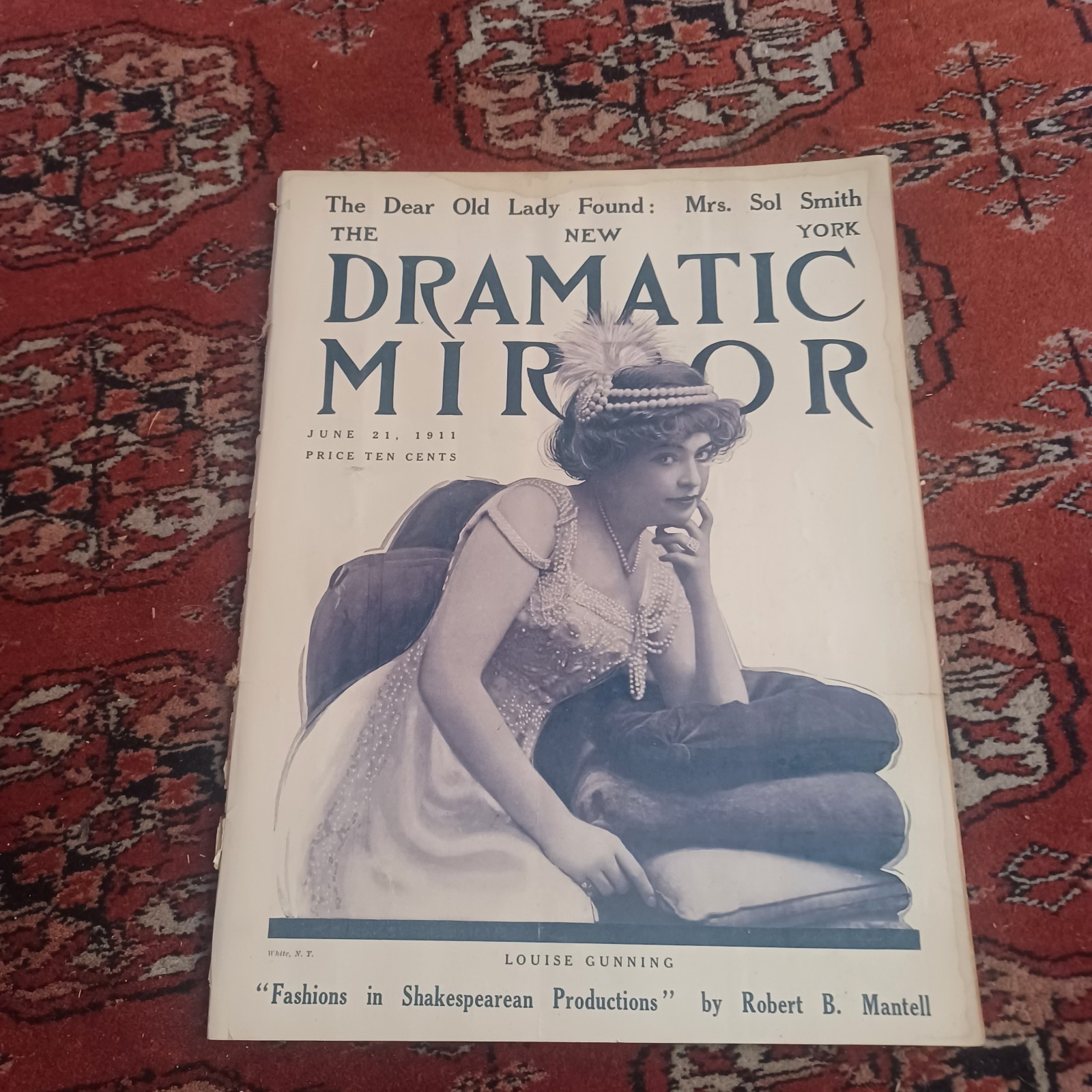 June 21, 2911 New York Dramatic Mirror magazine with Louise Gunning cover