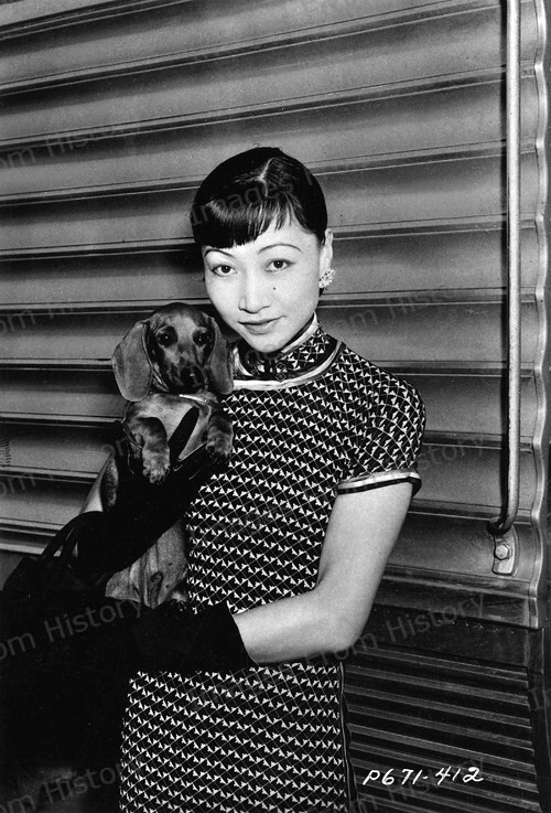 8×10 Print Anna May Wong Candid Paramount Portrait 1934 #7114