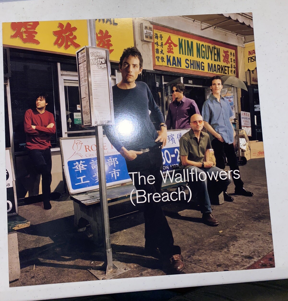 Jakob Dylan WALLFLOWERS DOUBLE SIDED PROMO POSTER FLAT Breach 12×12”