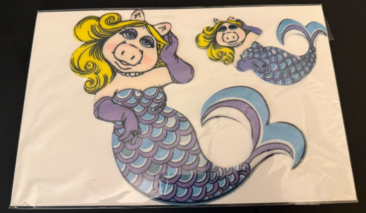 The Muppet Show ~ Miss Piggy Mermaid Patch ~ Large & Small ~ Merpig Embroidered
