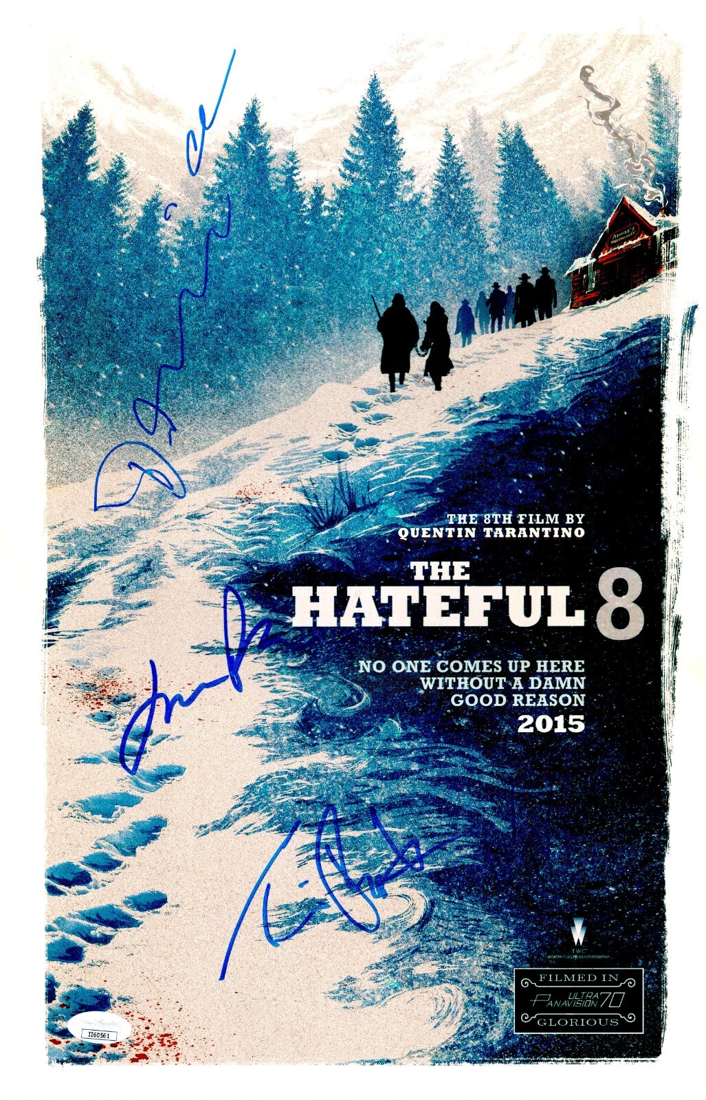 TIM ROTH +3 Cast Signed 11×17 HATEFUL EIGHT Photo Autograph JSA COA Cert