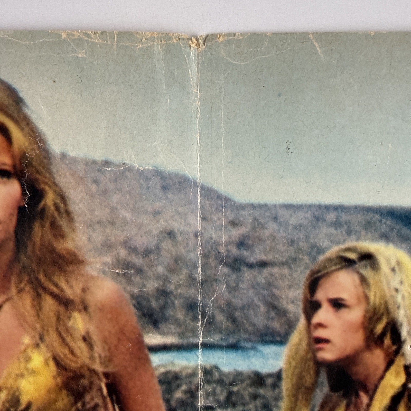 ONE MILLION YEARS BC Movie Poster (Good+) Italian 1966 18×26.25 Sc-Fi 936