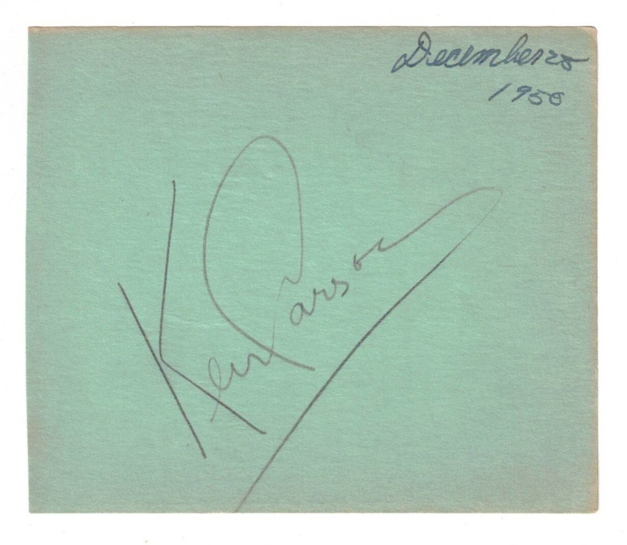 Ken Carson Cut Autograph! Signed! Country Singer Tumbling Tumbleweeds Cool Water