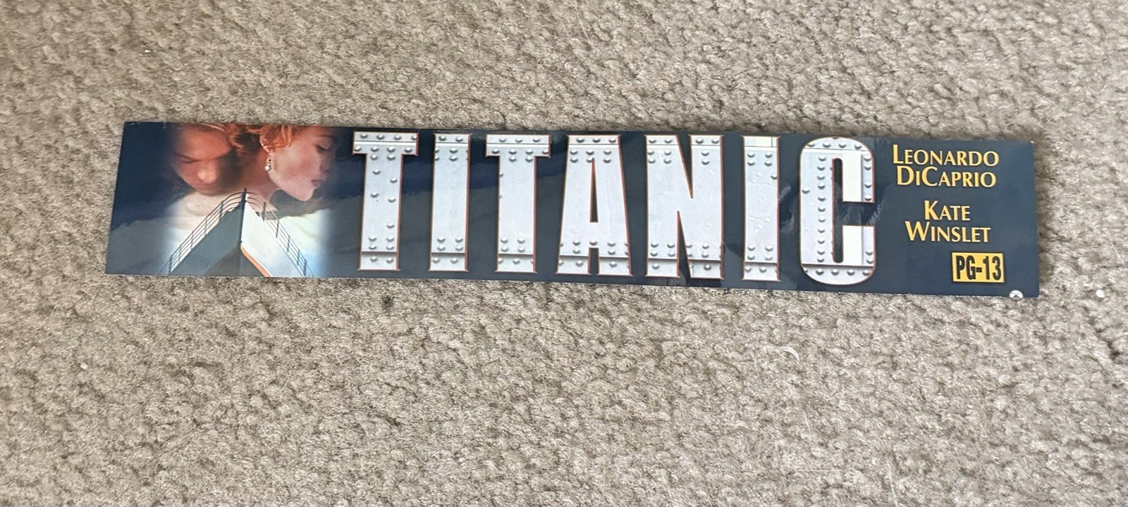 Titanic 1997 Theater Marquee Sign Insert 11.5″ x 2″ Leonardo DiCaprio Promo
