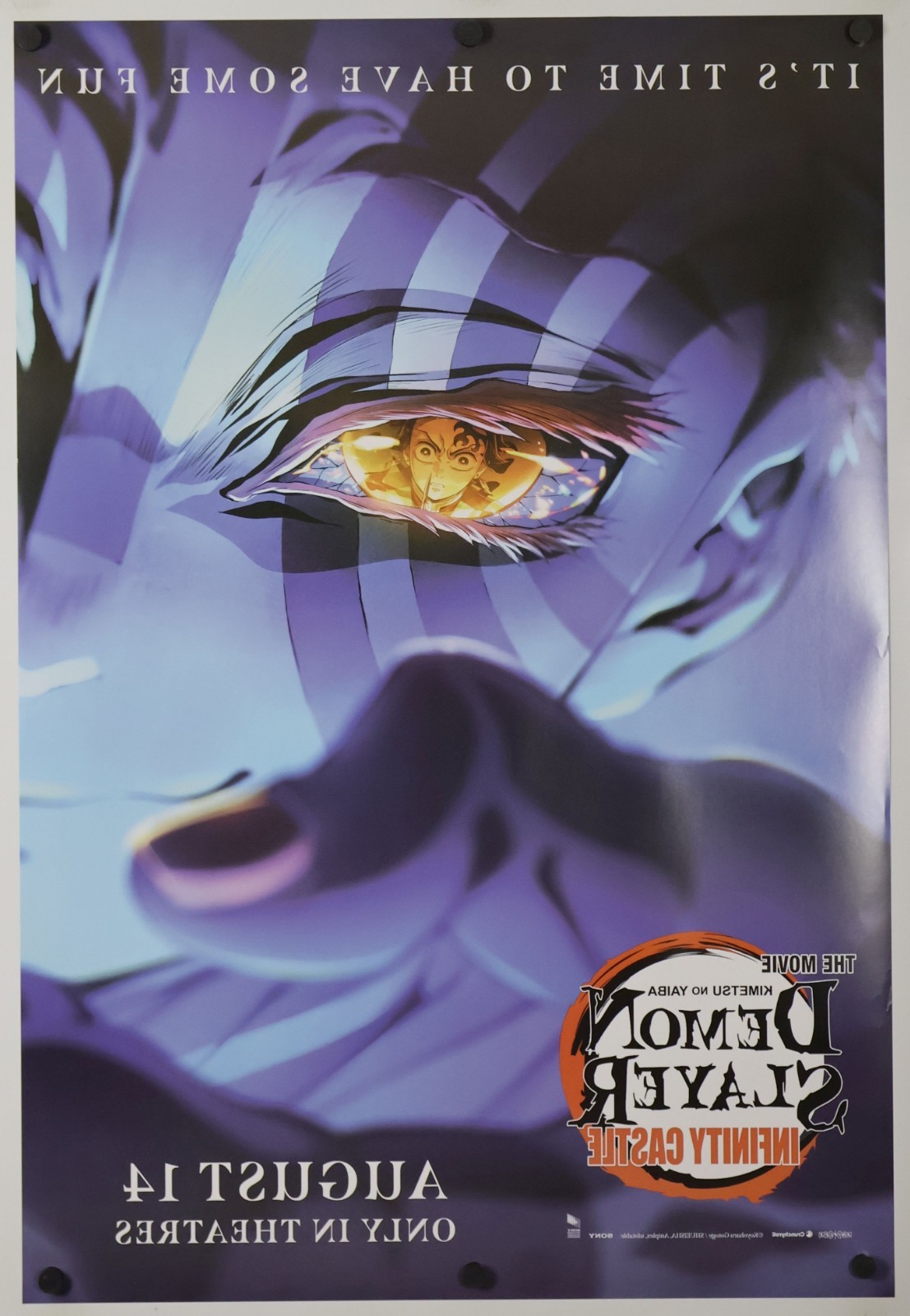 Demon Slayer Infinity Castle – original DS movie poster 27×40 D/S INTL Adv C