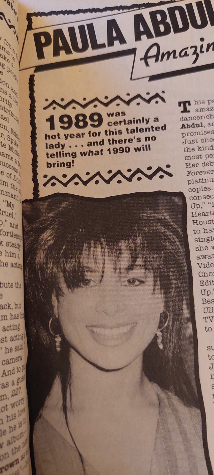SuperTeen Magazine April 1990 New Kids Block Paula Abdul Bobby Brown Corey Haim