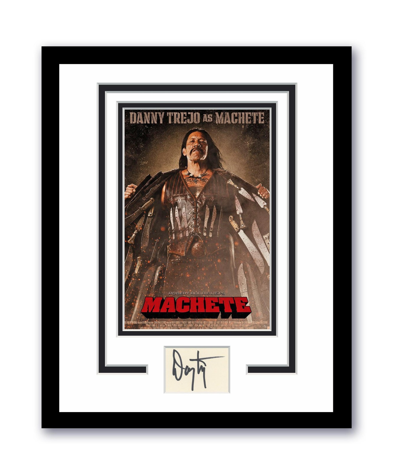 Machete Danny Trejo Autographed Signed 11×14 Framed Photo ACOA