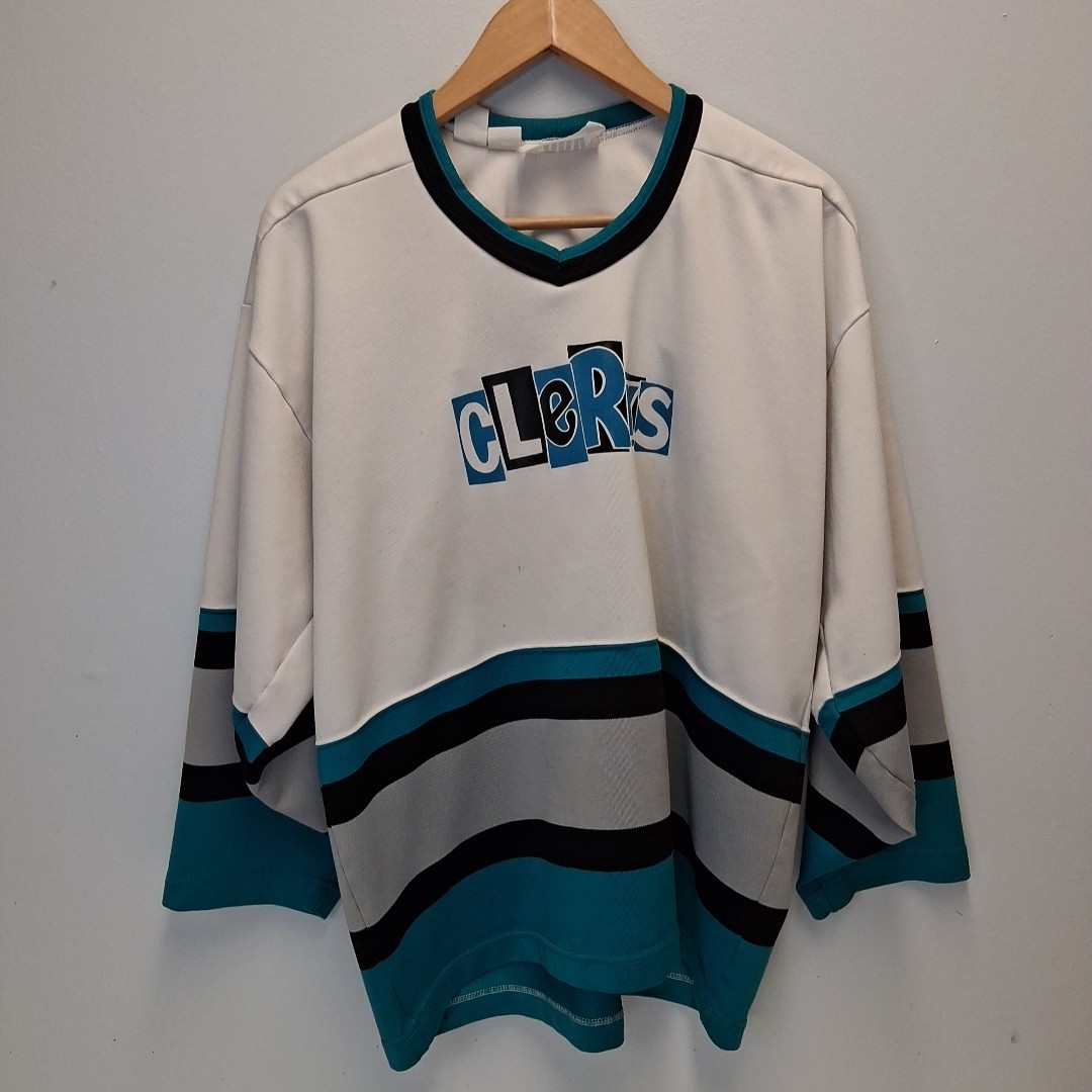 Vintage 90’s Clerks Kevin Smith Movie Promotional Hockey Jersey Sz XL