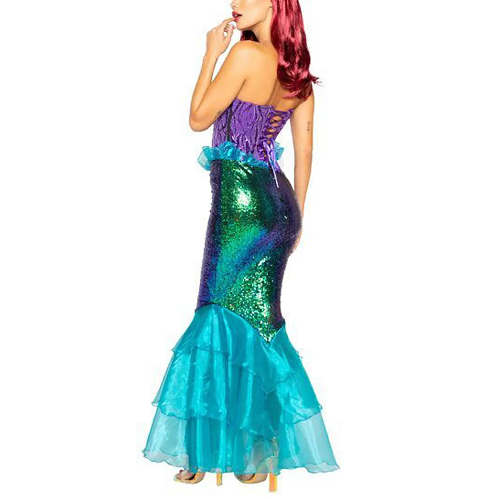 Anime Sexy Mermaid Ariel Princess Costumes Adult Women Halloween size S,M,L,XL