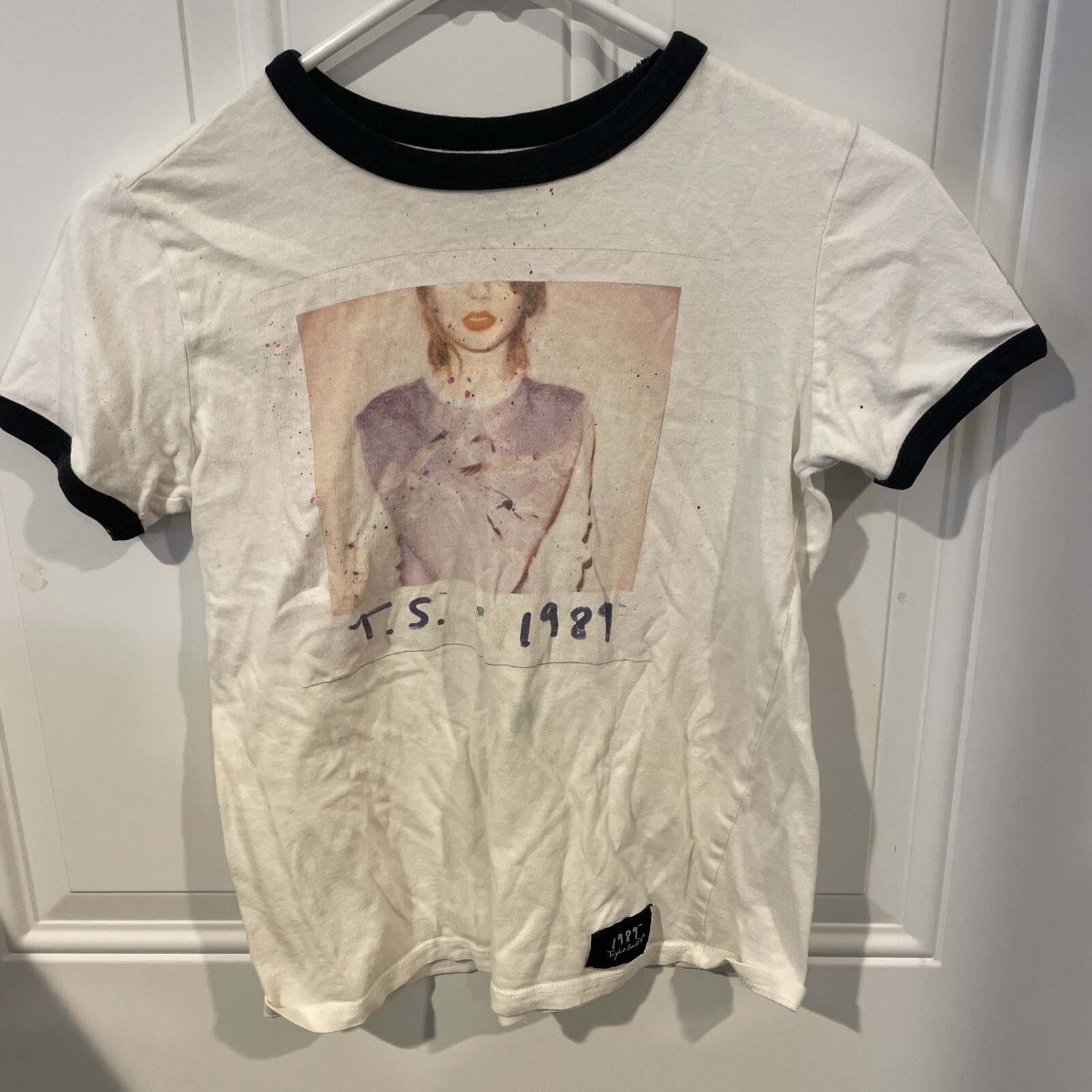 Taylor Swift 1989 World Tour Polaroid Concert Ringer T-Shirt Size XS Extra Small
