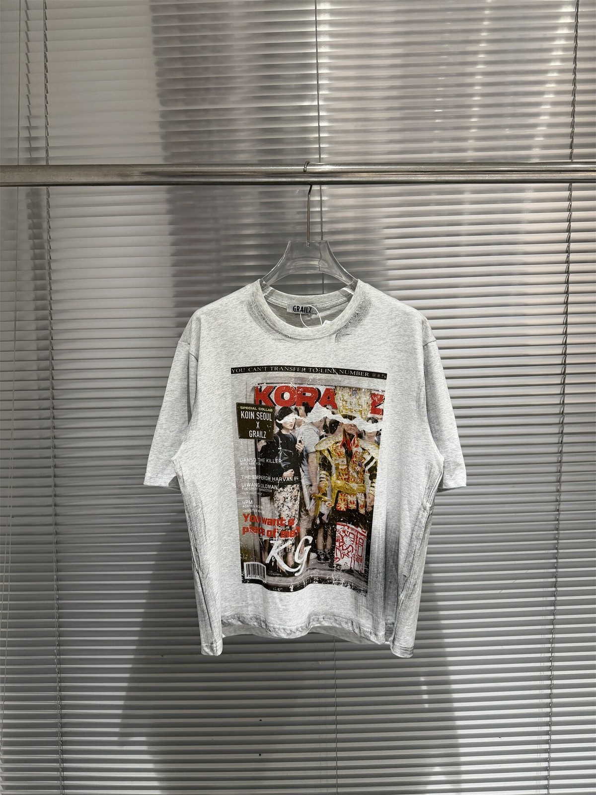 American Dirty Wash Hand Drawn Poster Print T Shirt Unisex Short Sleeve Tee