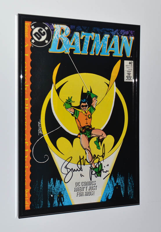 Rare BURT WARD Signed ROBIN Autograph Batman COMIC #442, FRAME, COA, UACC RD#228