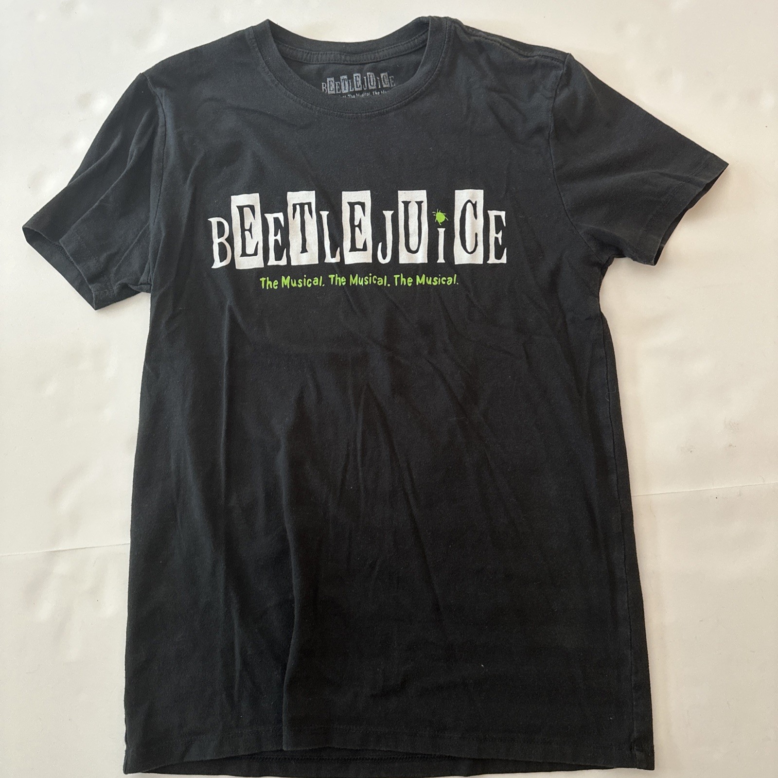 BEETLEJUICE: THE MUSICAL Broadway Play T-Shirt. Black Size Small