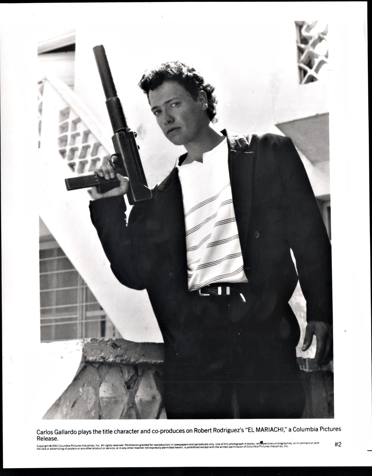 El Mariachi Carlos Gallardo Vintage 1992 Movie Still Photograph