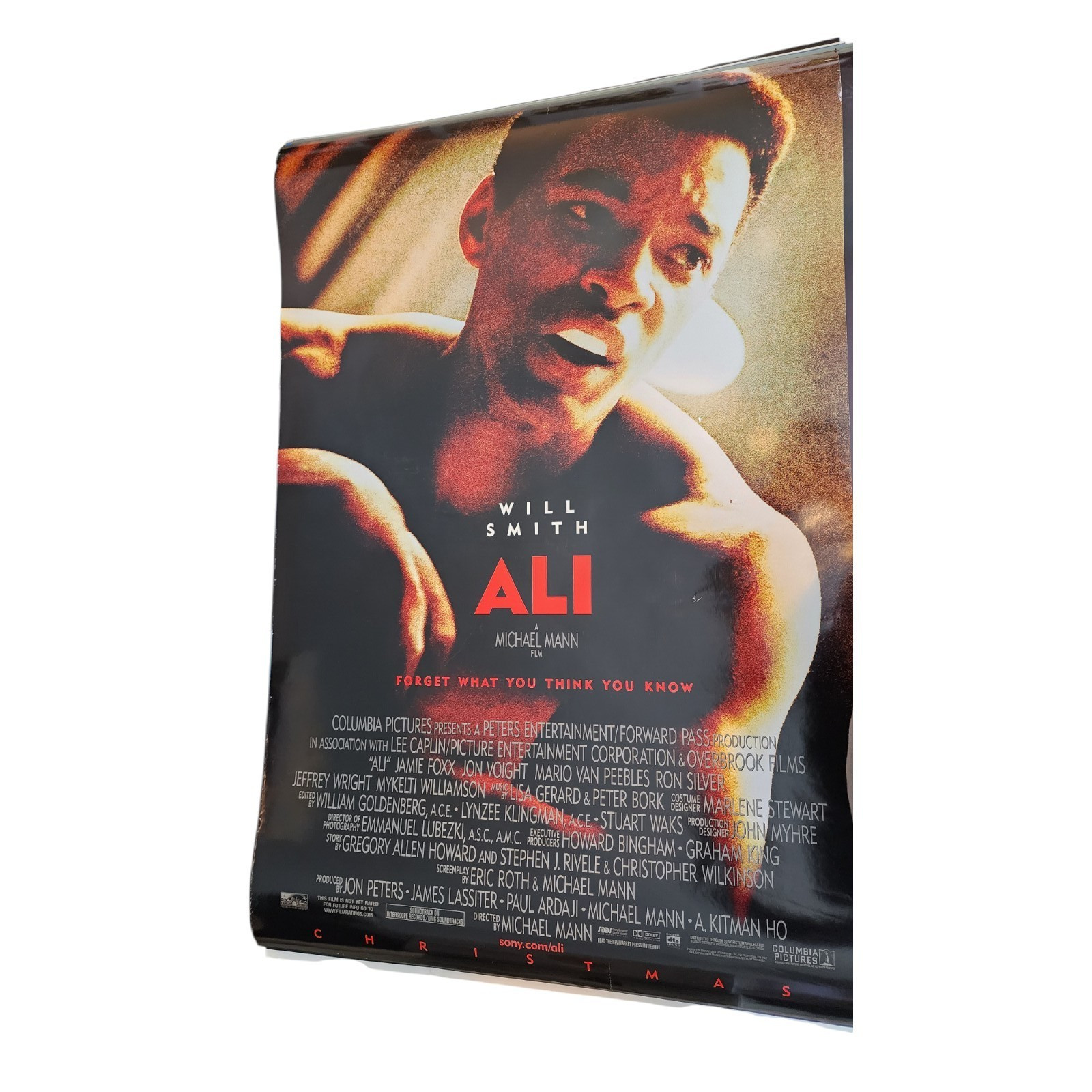 2001 Ali Will Smith Drama Sports Double Sided 27″ x 41″ Theatrical Movie Poster