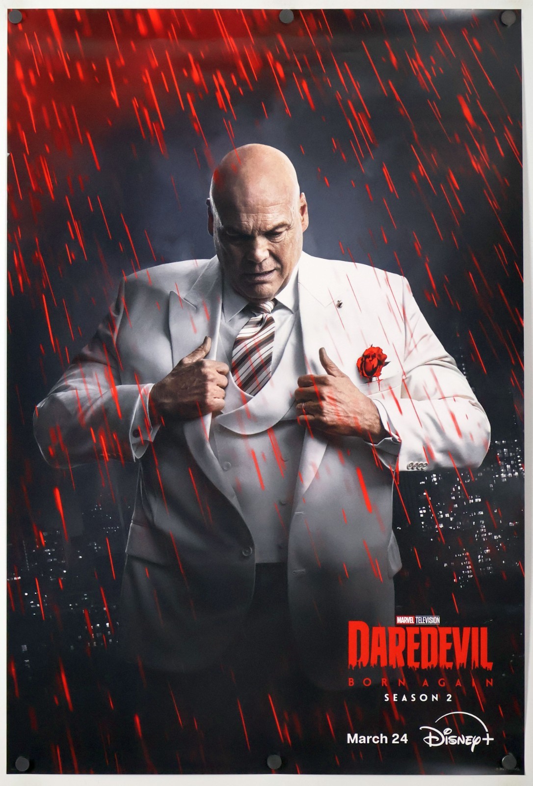 Daredevil Born Again original DS movie poster 27×40 US Season 2 Advance Kingpin