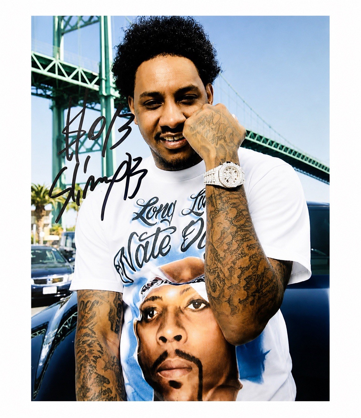 Slimmy B Of SOB x RBE Signed 8×10 Photo Bay Area Autographed