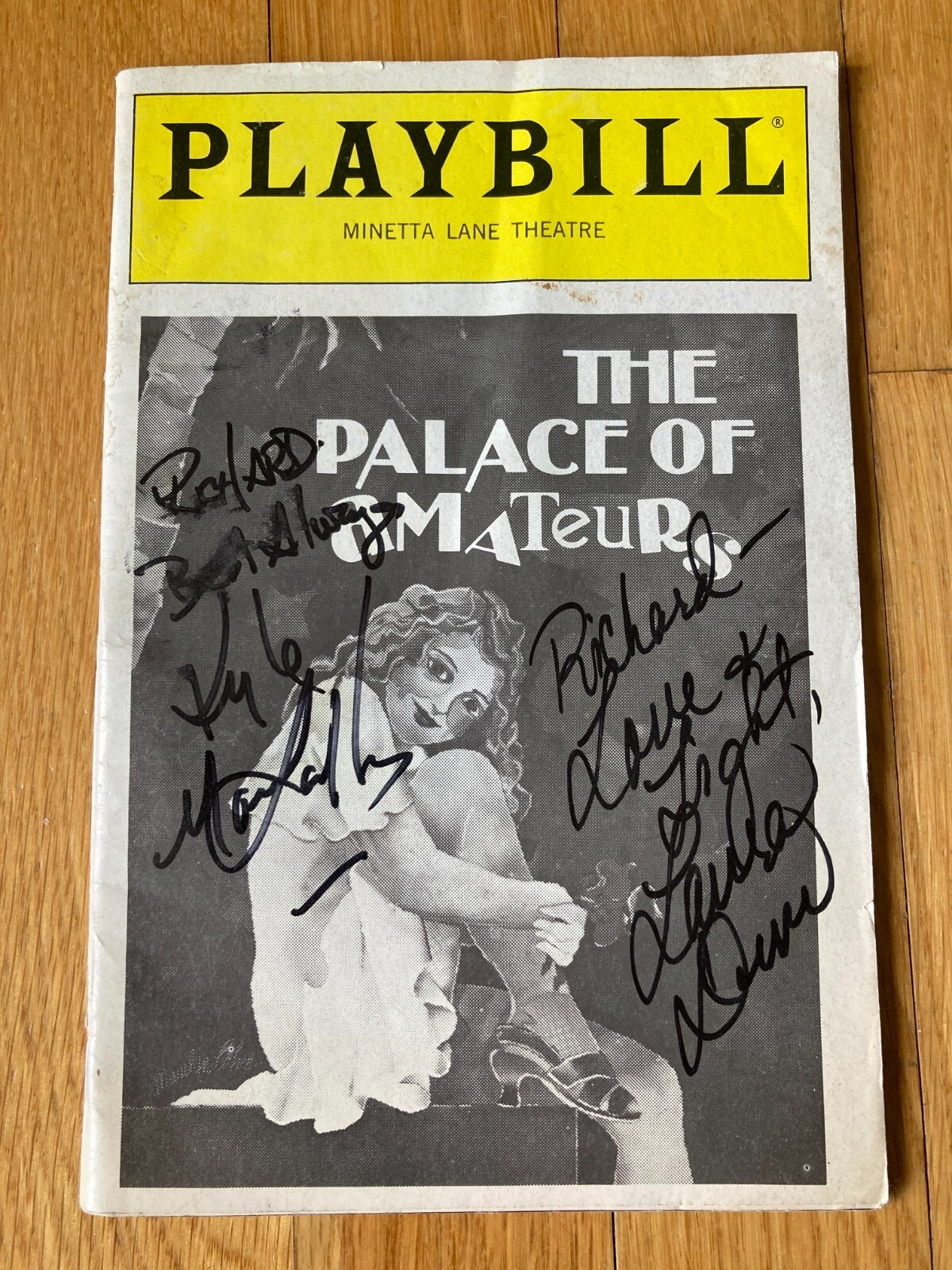 Laura Dern Kyle MacLachlan Signed Autographed Palace of Amateurs Playbill JG COA