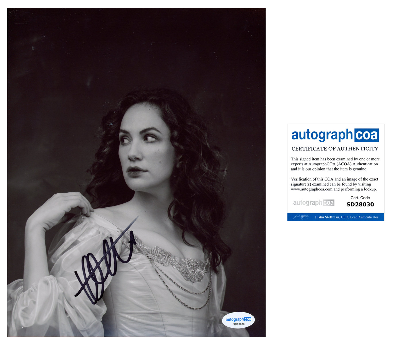 Kate Siegel signed photo 8×10 proof ACOA autographed Haunting of Hill House
