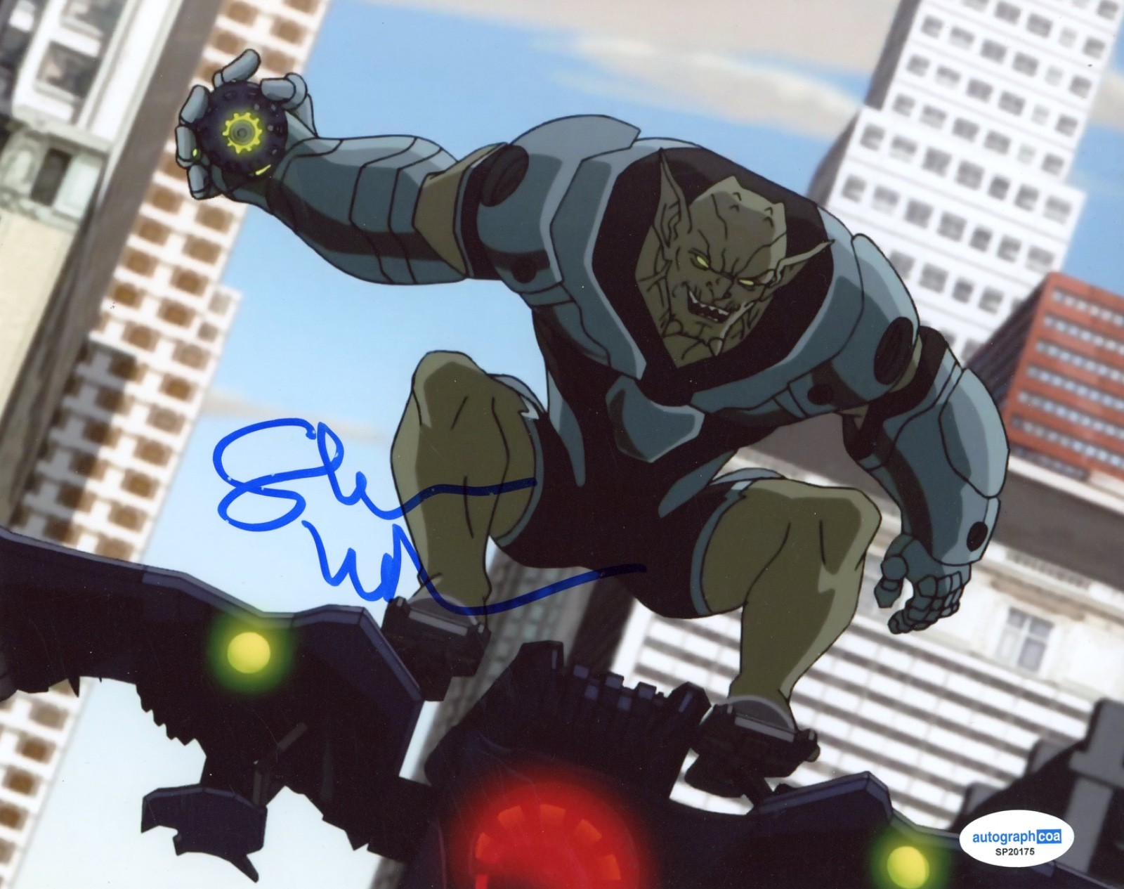 Steven Weber Ultimate Spider-Man Signed Autograph 8×10 Photo Green Goblin ACOA