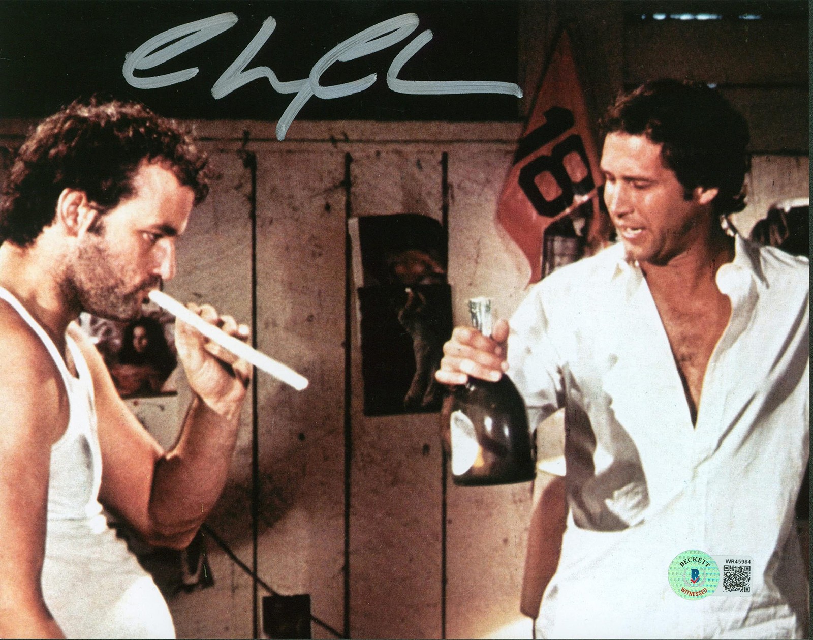 Chevy Chase Caddyshack Authentic Signed 8×10 Photo w/ Bill Murray BAS Witnessed