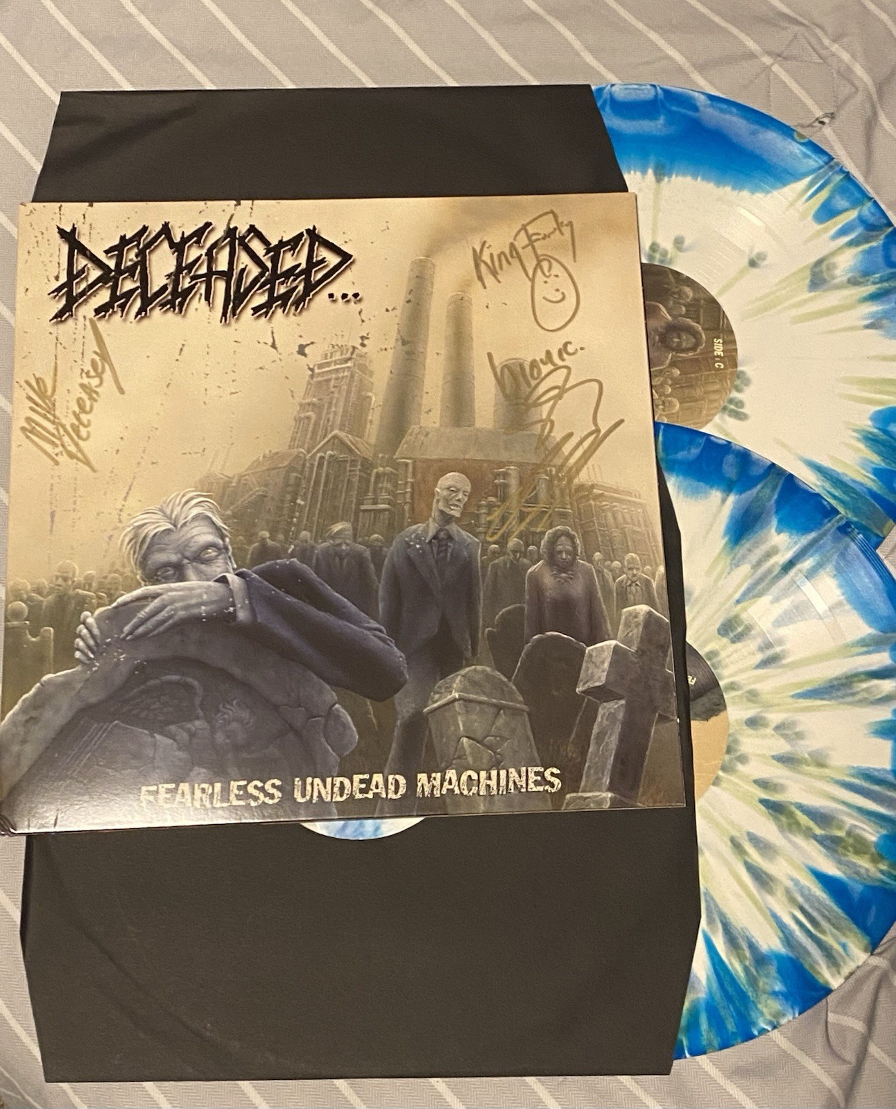Deceased Fearless Undead Machines Signed Vinyl (Death/Theash Metal, Heavy Metal)