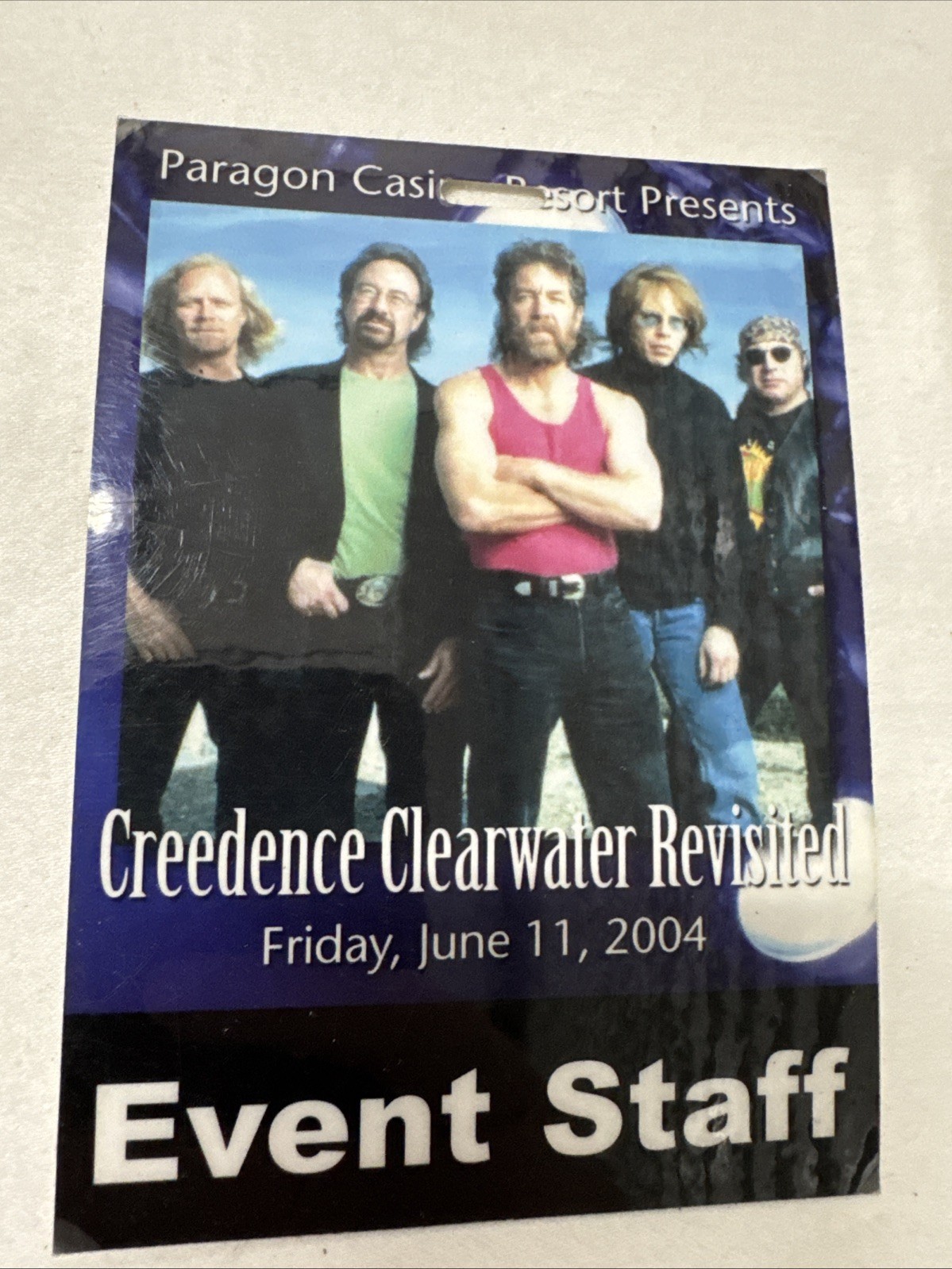 Creedence Clearwater Revisited 2004 Concert Event Staff ￼Pass Paragon Casino ￼