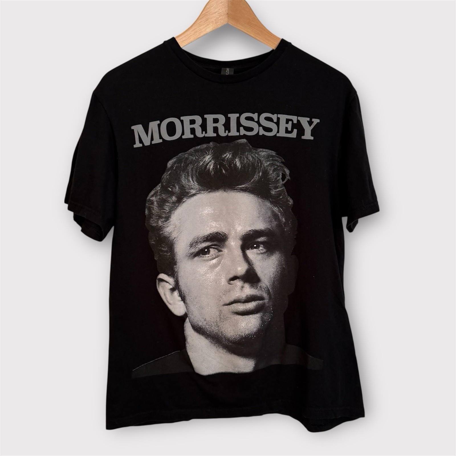 Morrissey James Dean Vintage Style Band T-Shirt Black Gildan Softstyle Medium