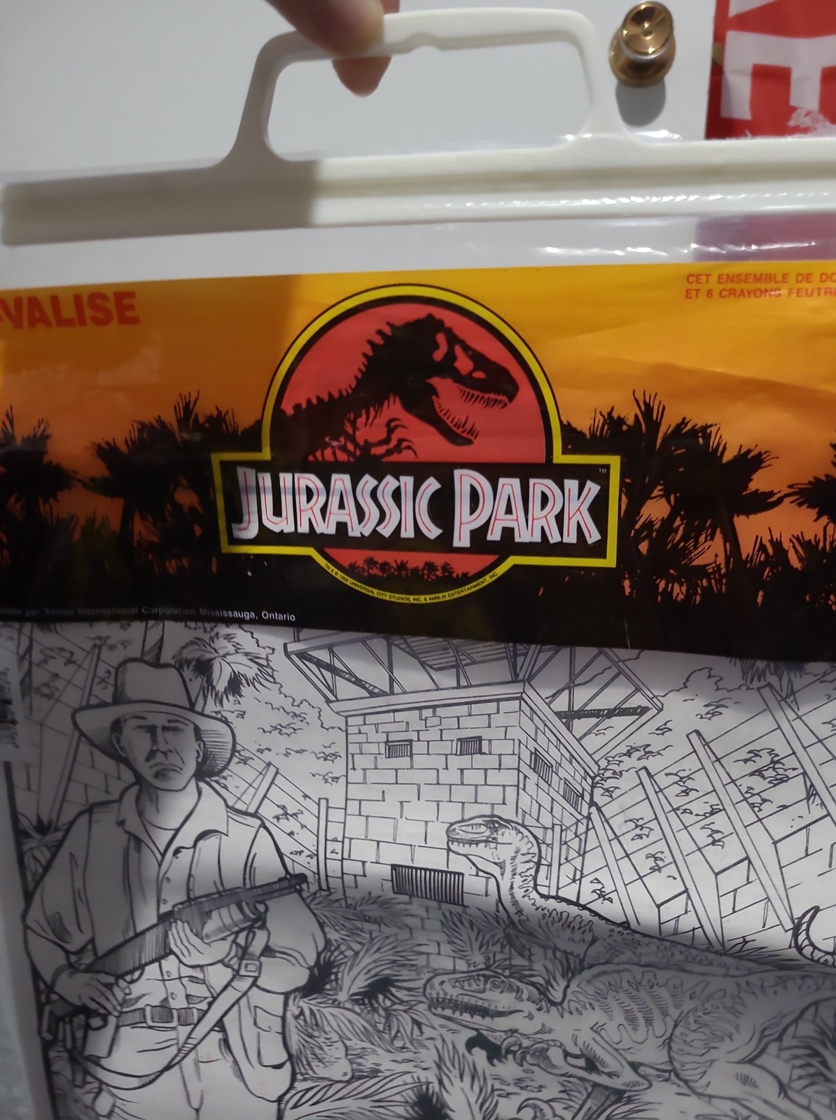 Retro Vintage 1992 Jurassic Park Doodle Bag Coloring Kit by Trends International