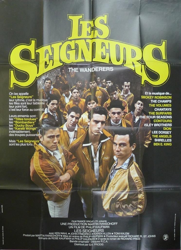 THE WANDERERS – KEN WAHL – BRONX / ITALIANS – ORIGINAL LARGE FRENCH MOVIE POSTER