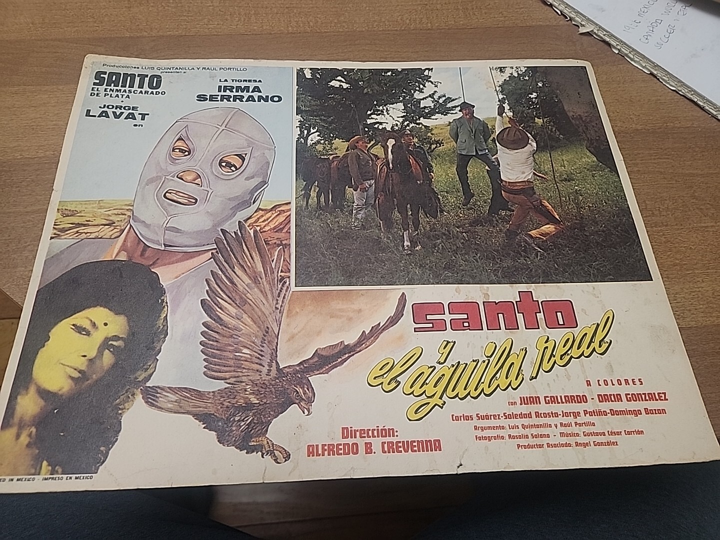 El Santo 1971 Movie Poster ( El Santo Y El Aguila Real) With Irma Serrano