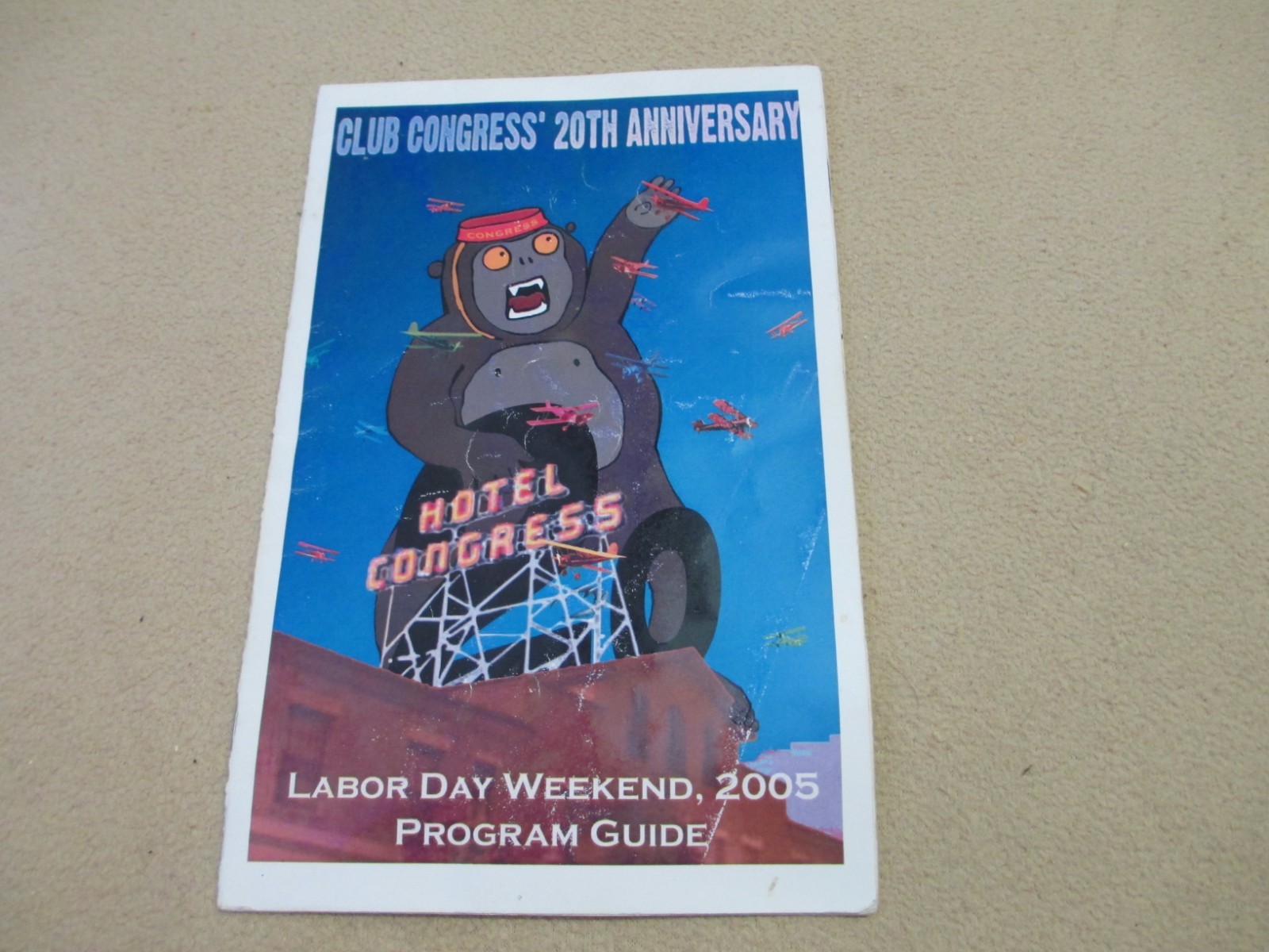 Hotel Congress Club Congress 20th Anniversary Event Program, lots of signatures