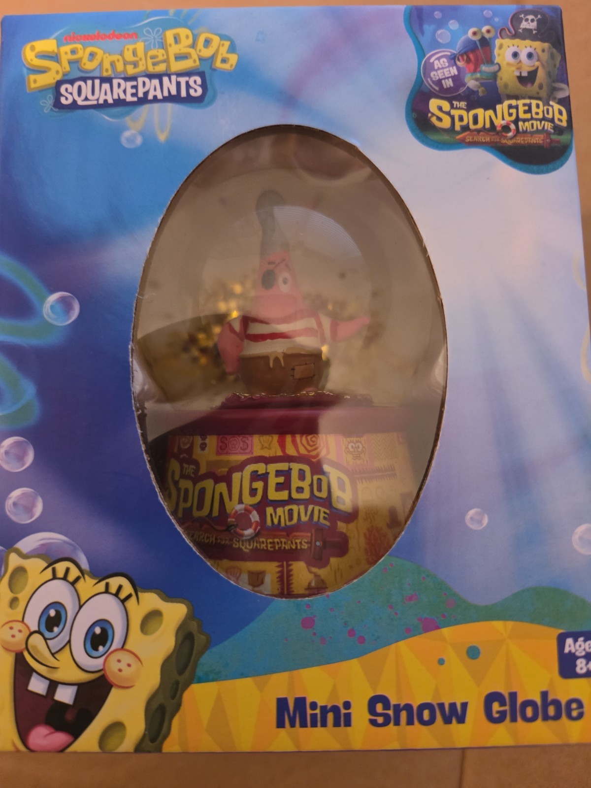 Nickelodeon The SpongeBob Movie Mini Snow Globe Boxed(Patrick Star Pirate)