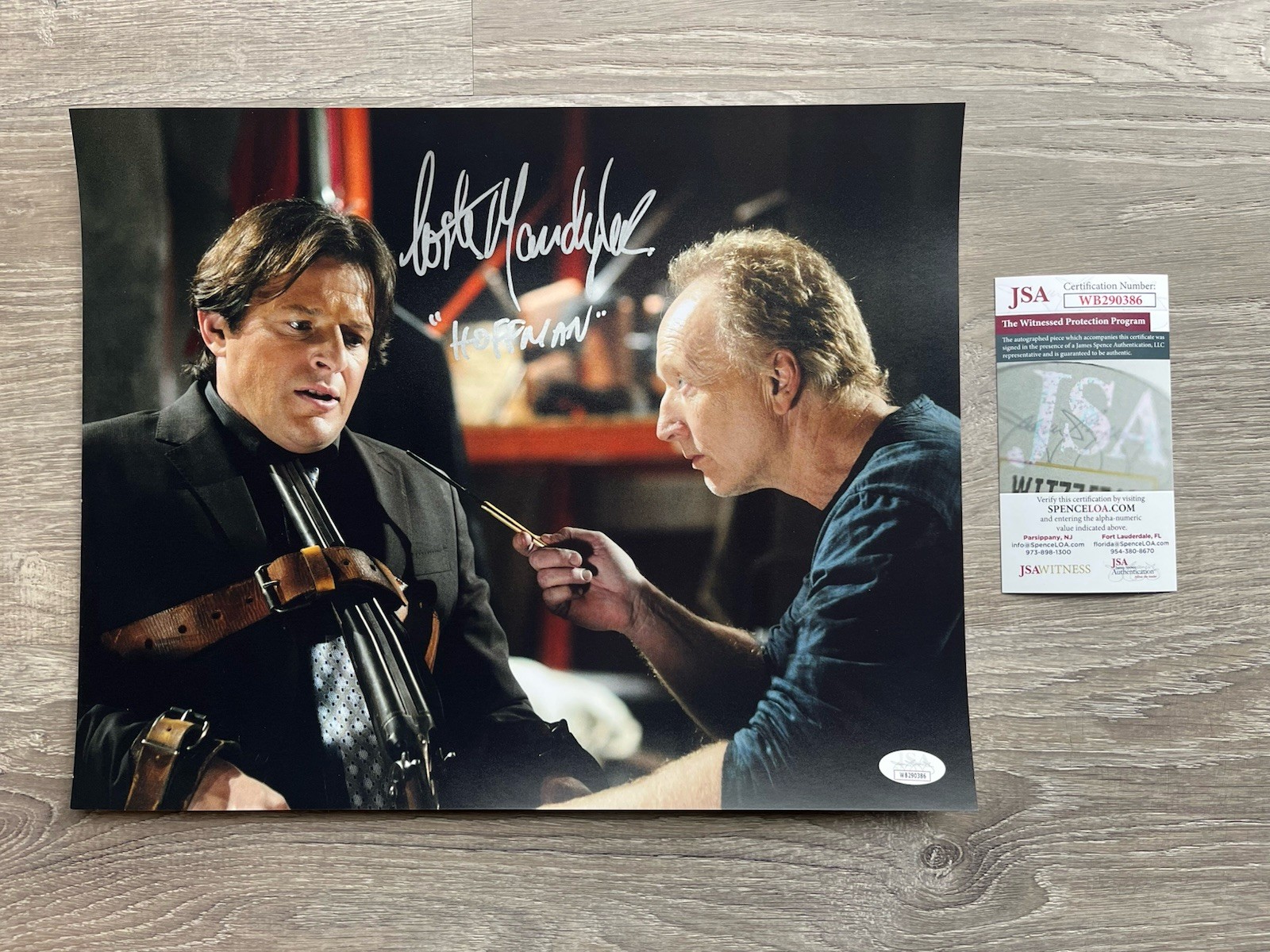 Costas Mandylor Signed Saw 11×14 Photo JSA COA Detective Hoffman Jigsaw Horror