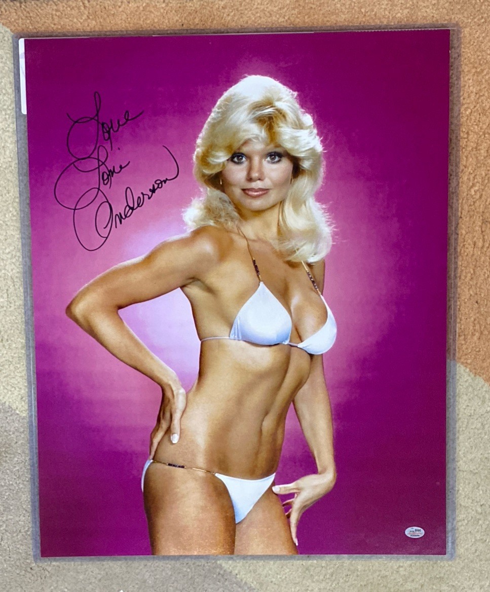 LONI ANDERSON- Signed white bikini 16×20 photo SGC Certified 🔥WKRP
