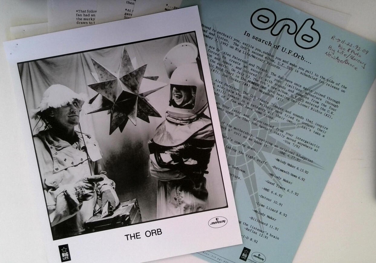 The Orb 1992 Photo Promo Music Press Kit – Mercury Records
