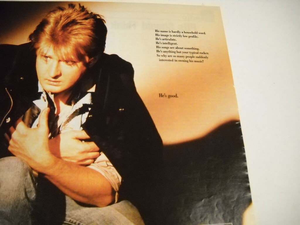 TOM COCHRANE …articulate…intelligent… HE’S GOOD 1986 Promo Poster Ad