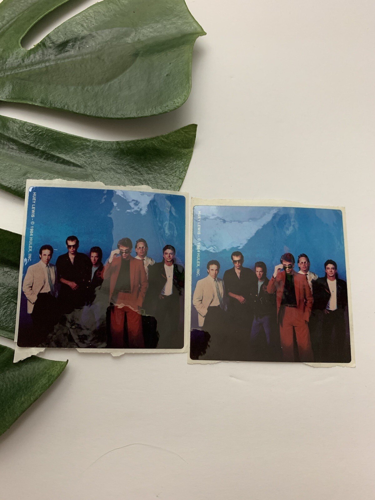 Vintage 1984 Huey Lewis and the News Band Stickers Fan Club Determined