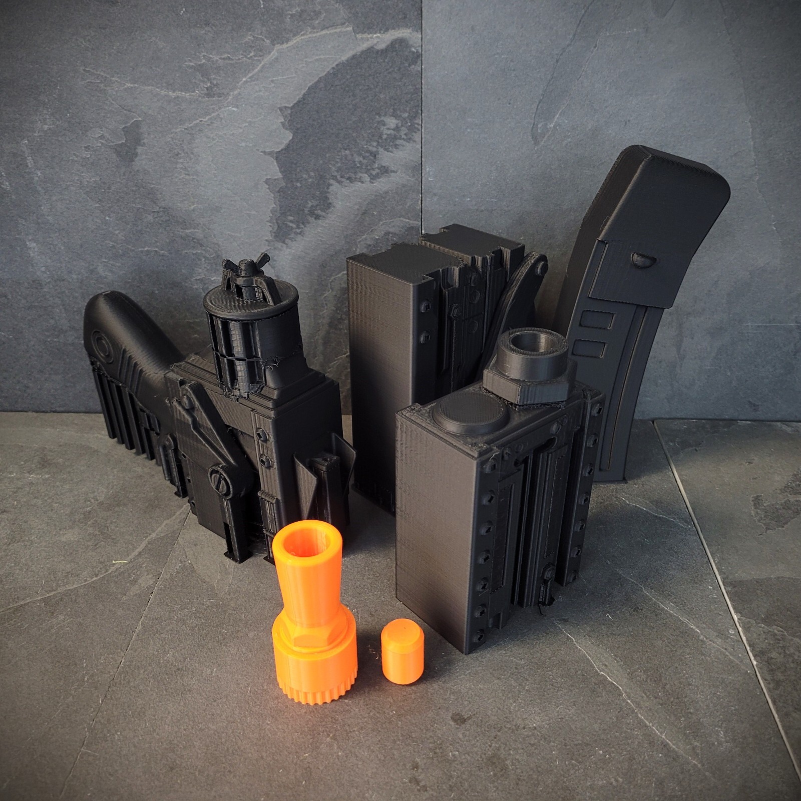 10mm SMG Blaster Accessory for Fall out Costumes | Raw DIY Parts Kit