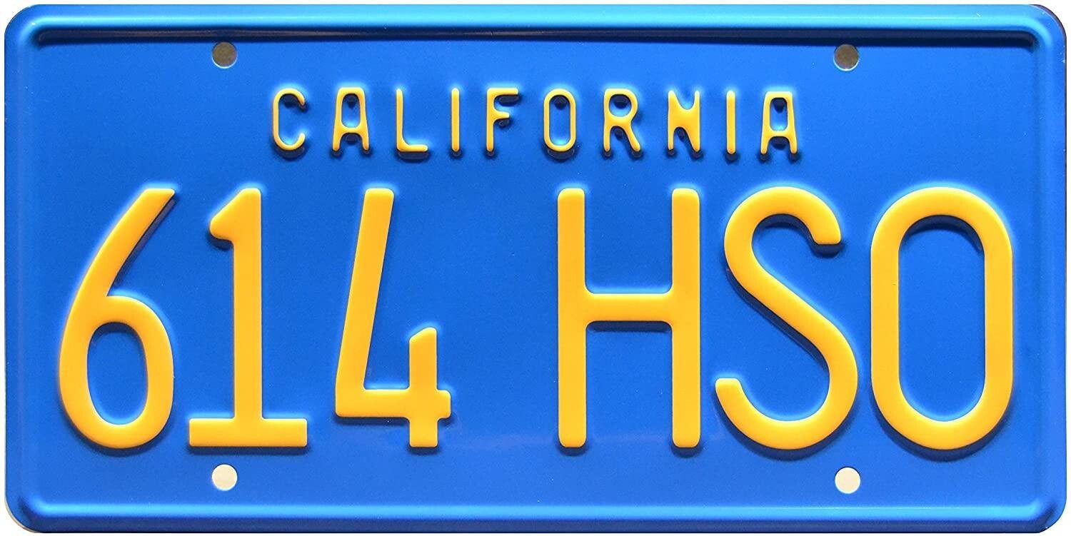 Gone in 60 Seconds | ‘73 Mustang Eleanor | 614 HSO | Metal Stamped License Plate