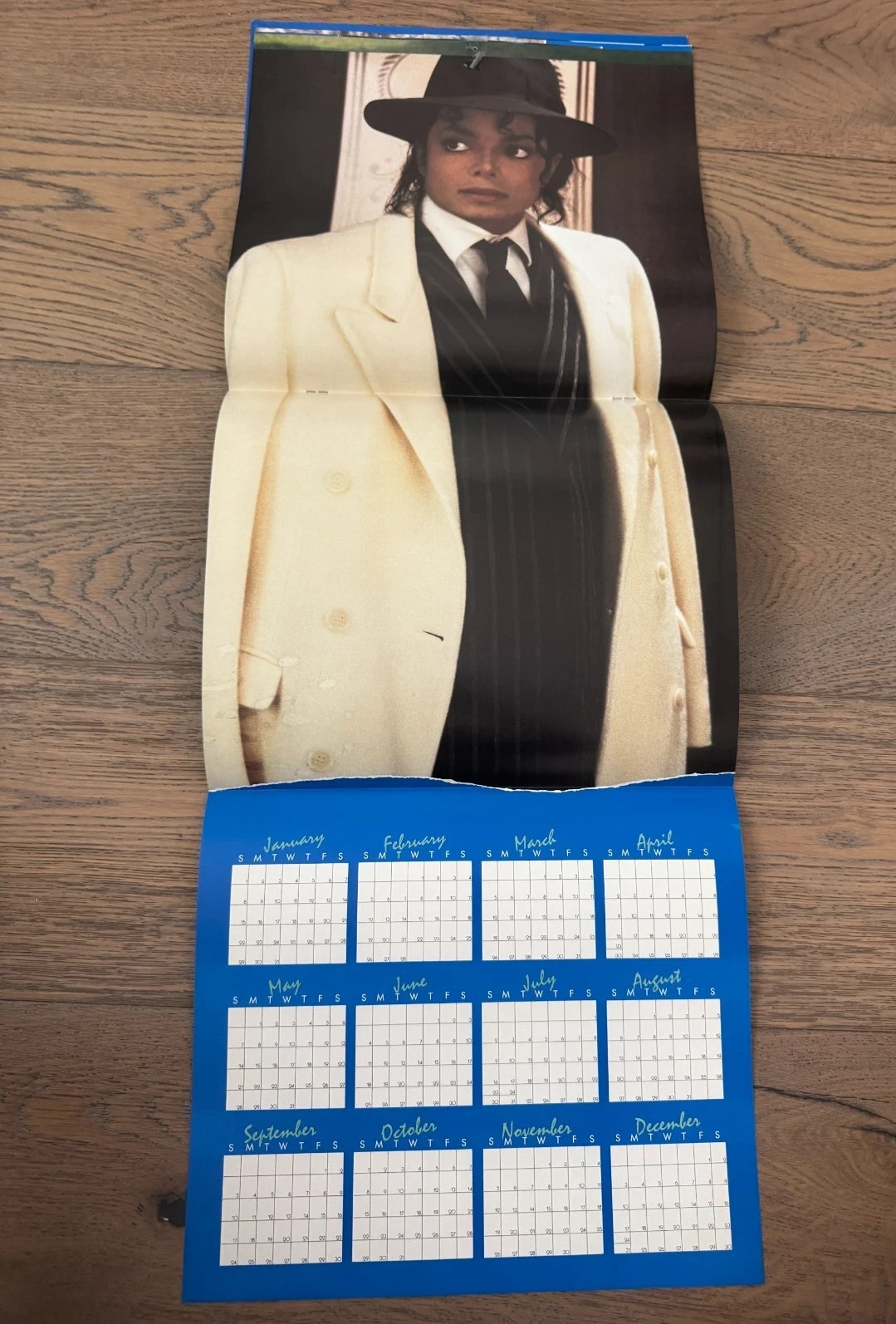 NEW SEALED! 1989 MICHAEL JACKSON’S “MOONWALKER THE CALENDAR” W/ FOLDOUT PHOTO