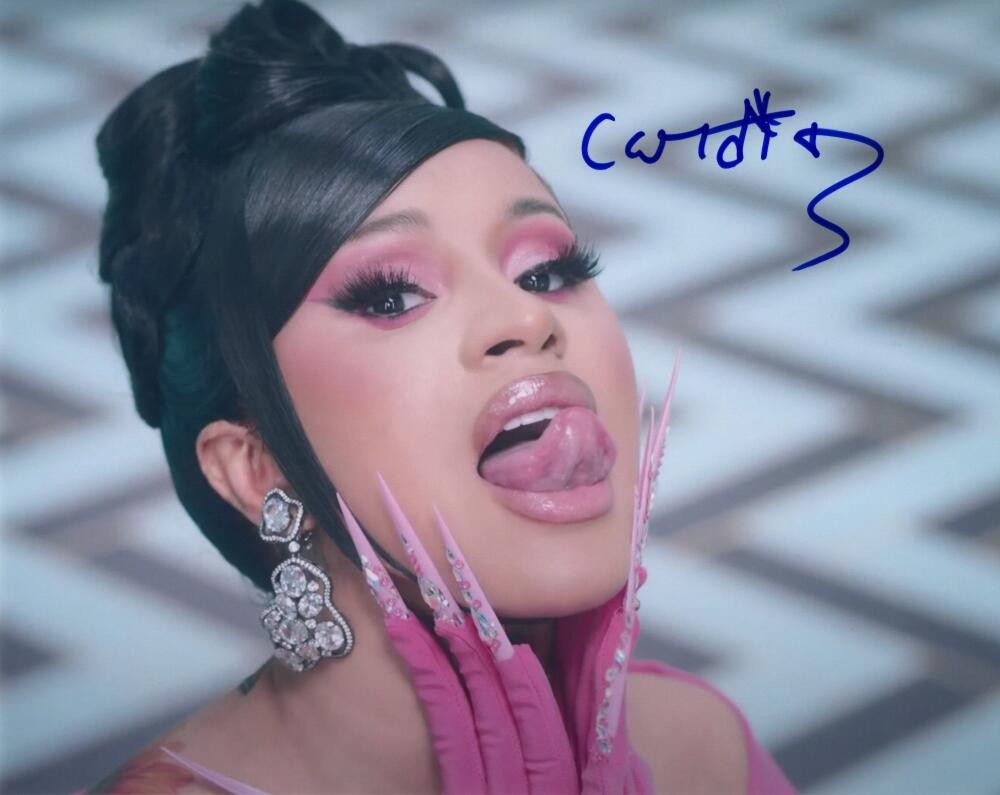 Cardi B Signed Autograph 8×10 Photo – Iconic WAP Am I the Drama? Rapper