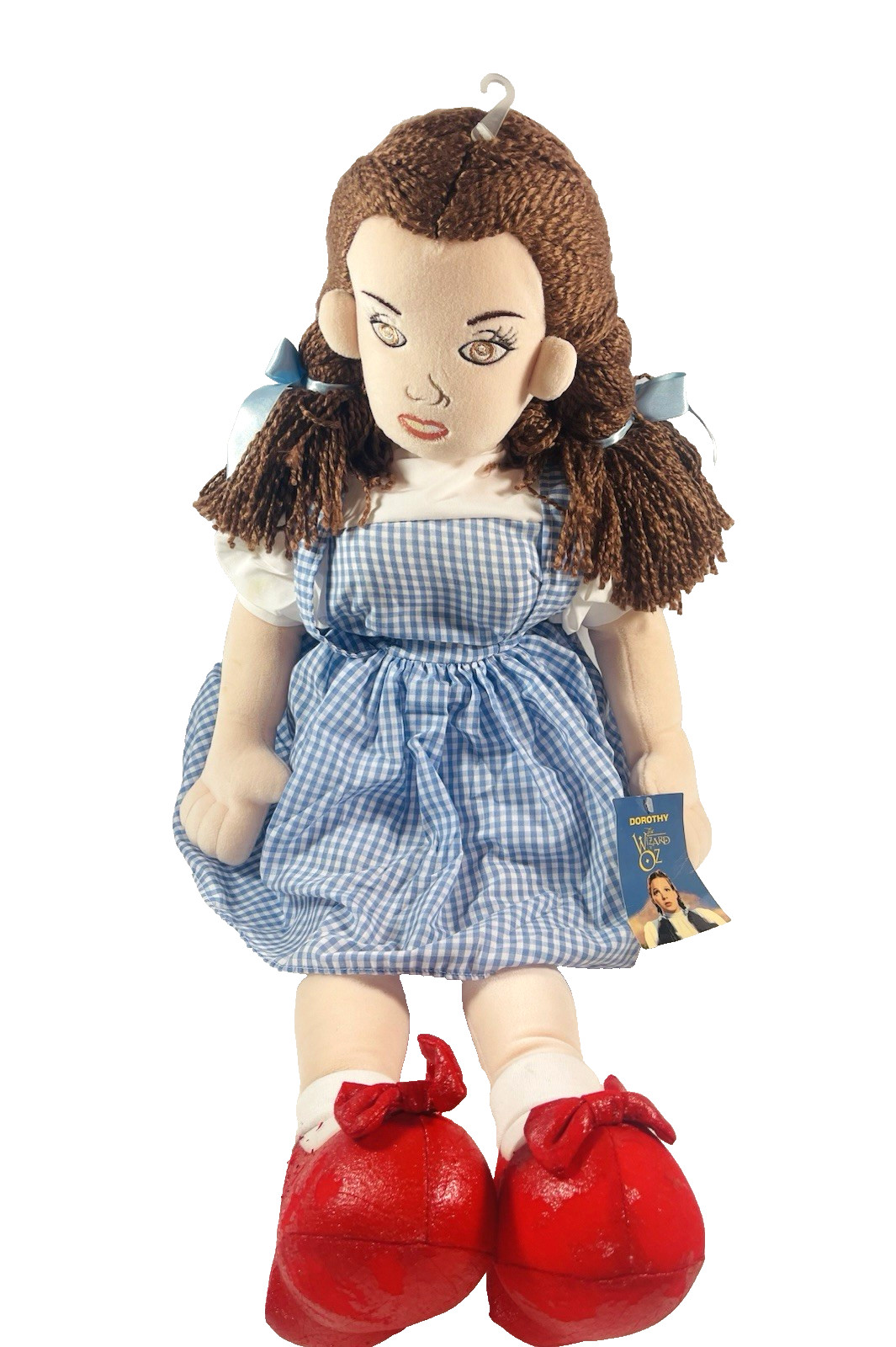 Rare! 28″ Wizard of Oz Dorthy X-Large Plush Stuffed Girl Doll 2001 Warner Bros