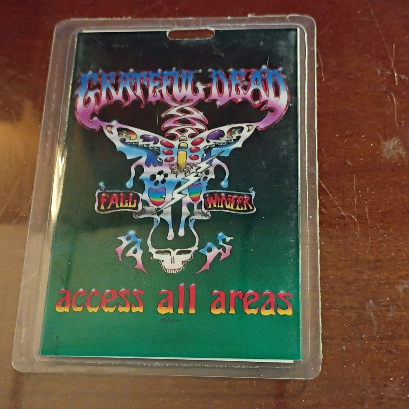 Grateful Dead Access All Areas Pass Fall Winter Rock & Pop Music Collectible.