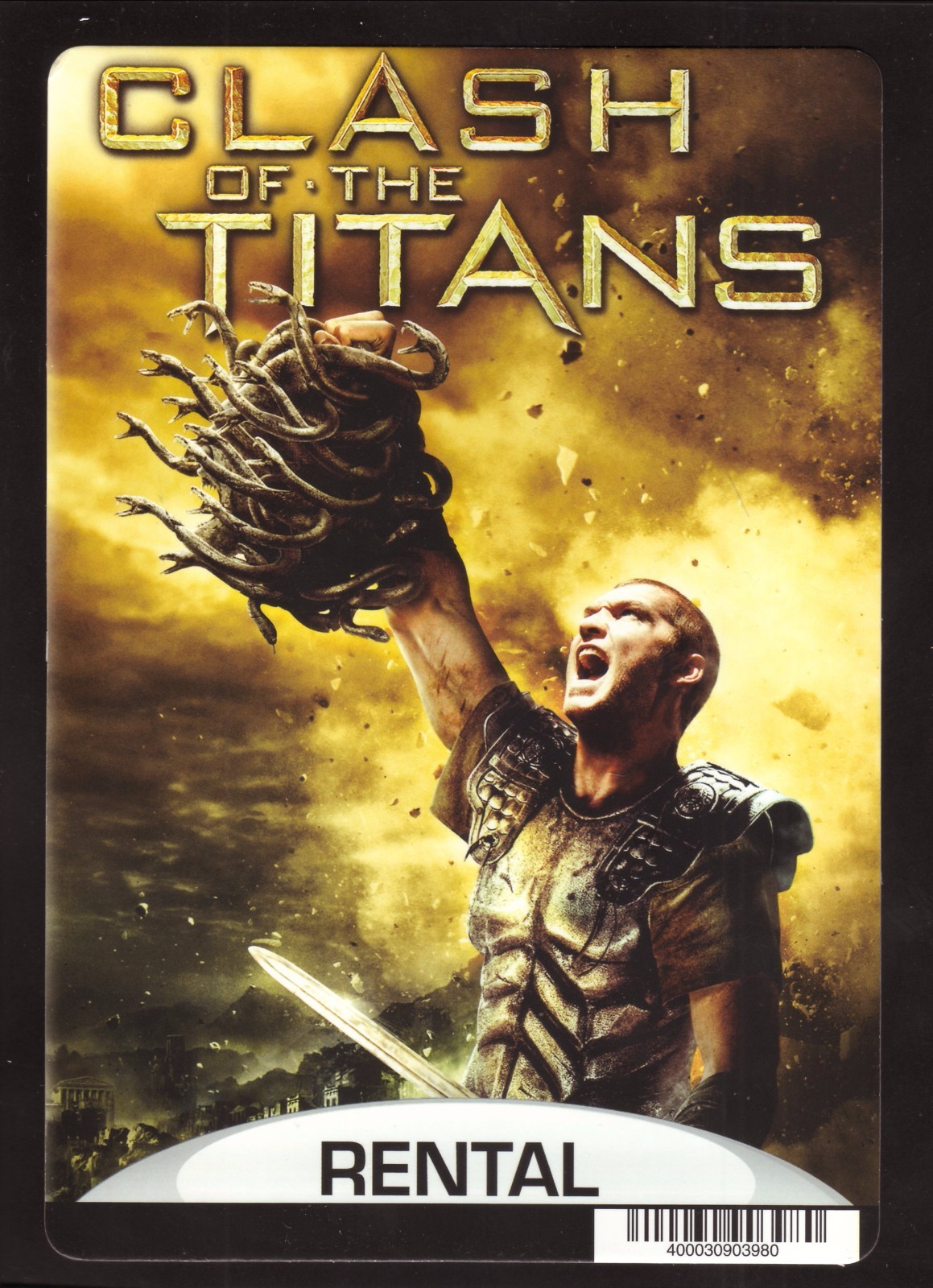 Clash of the Titans Sam Worthington 2010 DVD Backer Card Only