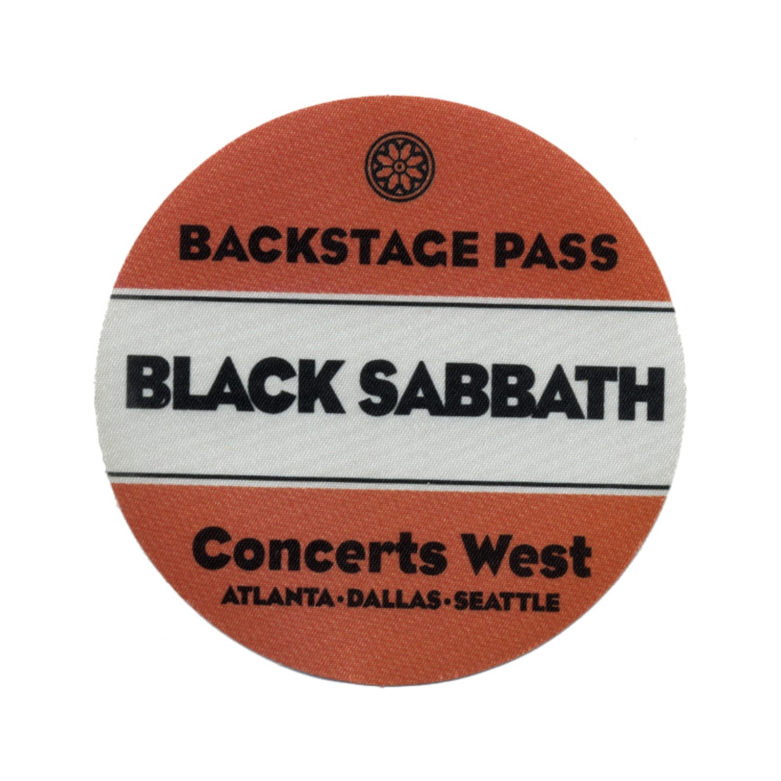 Black Sabbath 2000 Almost Famous Concert Tour Film Prop Backstage Pass