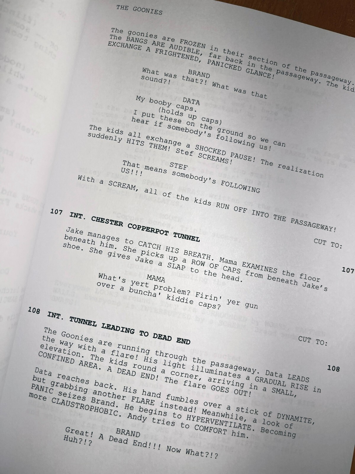 The Goonies Script Cast-Signed- Autograph Reprints- Sent From Astoria! 136 Pgs