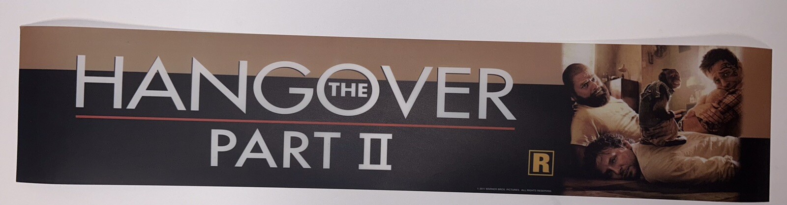 movie theater mylar poster Light Box 25” x 5” The Hangover Part 2 Bradley Cooper