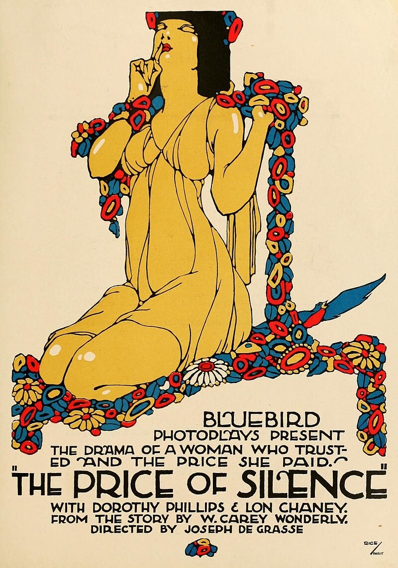 DOROTHY PHILLIPS – Price of Silence – 1917 Movie Poster Image – 5 x 7 in Print